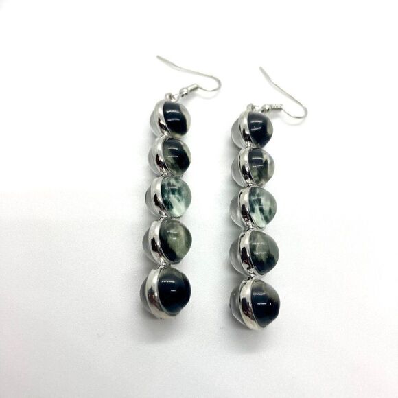 GLOW in the Dark Moon Phases Dangle Earrings - Picture 5 of 8